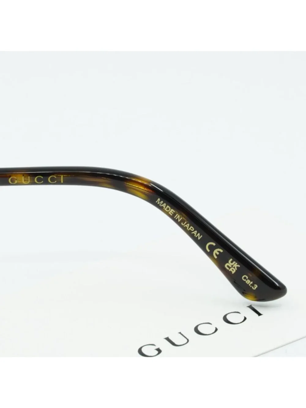 Gucci GG0200S 001 Aviator Sunglasses - Black / Green